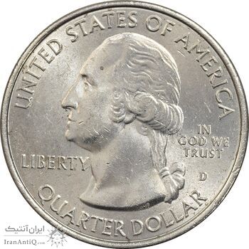 سکه کوارتر دلار 2015D ساراتوگا - MS62 - آمریکا