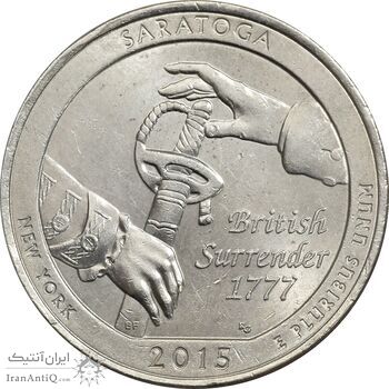 سکه کوارتر دلار 2015P ساراتوگا - MS62 - آمریکا