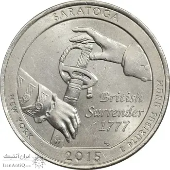 سکه کوارتر دلار 2015P ساراتوگا - MS62 - آمریکا