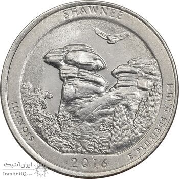 سکه کوارتر دلار 2016P جنگل ملی شاونی - AU58 - آمریکا سکه کوارتر دلار 2016P جنگل ملی شاونی - AU58 - آمریکا