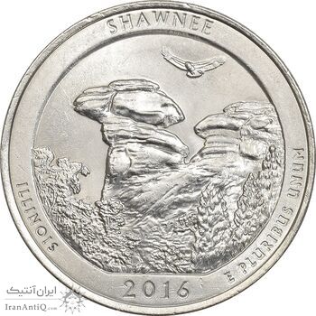 سکه کوارتر دلار 2016P جنگل ملی شاونی - MS62 - آمریکا سکه کوارتر دلار 2016P جنگل ملی شاونی - MS62 - آمریکا