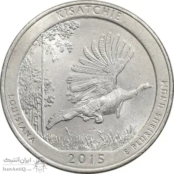 سکه کوارتر دلار 2015P جنگل ملی کیساچی - AU58 - آمریکا