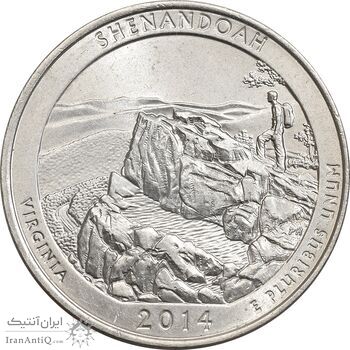 سکه کوارتر دلار 2014D پارک ملی شناندوا - MS61 - آمریکا