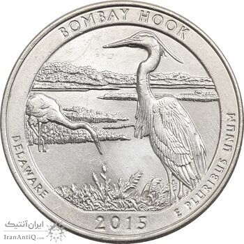 سکه کوارتر دلار 2015D بمبئی هوک - MS61 - آمریکا