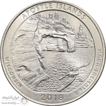 سکه کوارتر دلار 2018P جزایر آپوستل - MS63 - آمریکا سکه کوارتر دلار 2018P جزایر آپوستل - MS63 - آمریکا