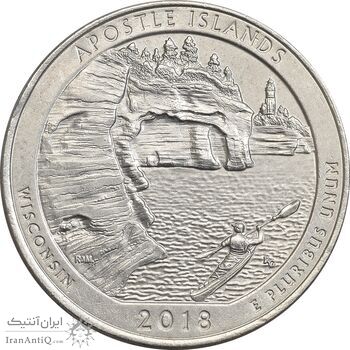 سکه کوارتر دلار 2018P جزایر آپوستل - MS61 - آمریکا سکه کوارتر دلار 2018P جزایر آپوستل - MS61 - آمریکا