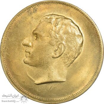 مدال برنز بیست و پنجمین سال سلطنت 1344 - UNC - محمدرضا شاه