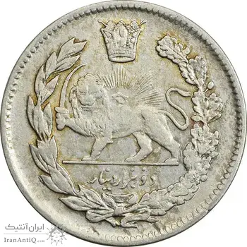 سکه 2000 دینار 1340 تصویری - ارور سورشارژ تاریخ - AU50 - احمد شاه