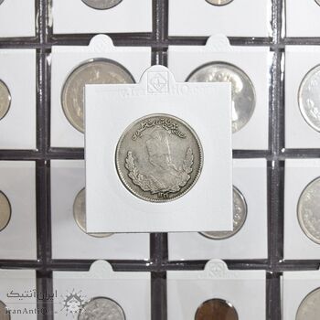 سکه 500 دینار 1323 تصویری - VF30 - مظفرالدین شاه