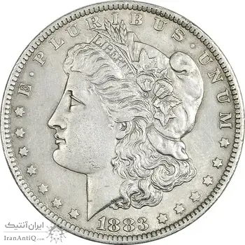 سکه یک دلار 1883O مورگان - AU55 - آمریکا
