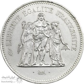 سکه 50 فرانک 1976 جمهوری کنونی - MS62 - فرانسه سکه 50 فرانک 1976 جمهوری کنونی - MS62 - فرانسه