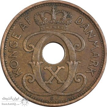 سکه 2 اوره 1936 کریستیان دهم - EF40 - دانمارک