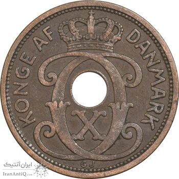 سکه 5 اوره 1927 کریستیان دهم - EF40 - دانمارک