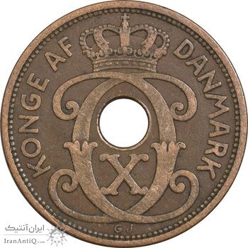 سکه 5 اوره 1927 کریستیان دهم - EF40 - دانمارک