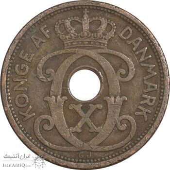 سکه 5 اوره 1927 کریستیان دهم - VF35 - دانمارک