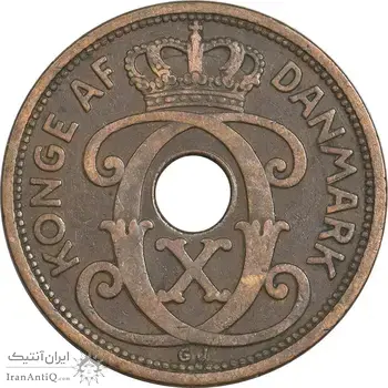 سکه 5 اوره 1928 کریستیان دهم - EF40 - دانمارک