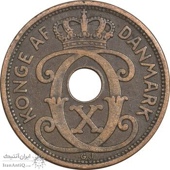 سکه 5 اوره 1928 کریستیان دهم - EF40 - دانمارک