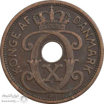 سکه 5 اوره 1928 کریستیان دهم - EF40 - دانمارک