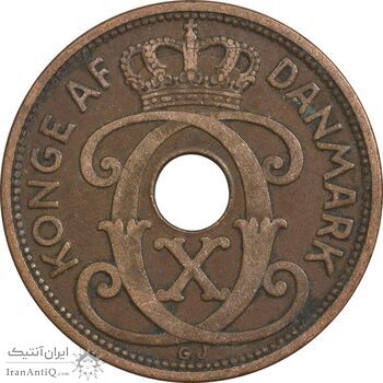 سکه 5 اوره 1928 کریستیان دهم - EF45 - دانمارک