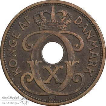 سکه 5 اوره 1934 کریستیان دهم - EF40 - دانمارک