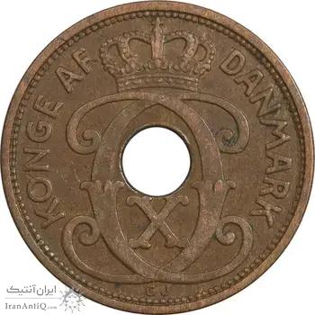 سکه 5 اوره 1940 کریستیان دهم - EF40 - دانمارک