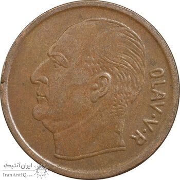 سکه 5 اوره 1966 اولاف پنجم - EF45 - نروژ سکه 5 اوره 1966 اولاف پنجم - EF45 - نروژ