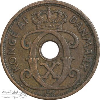 سکه 1 اوره 1927 کریستیان دهم - EF45 - دانمارک