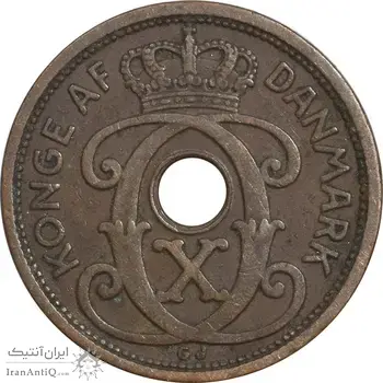سکه 1 اوره 1929 کریستیان دهم - EF45 - دانمارک