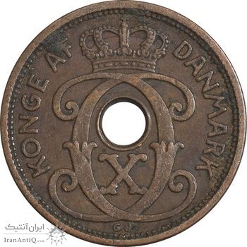 سکه 1 اوره 1929 کریستیان دهم - EF45 - دانمارک