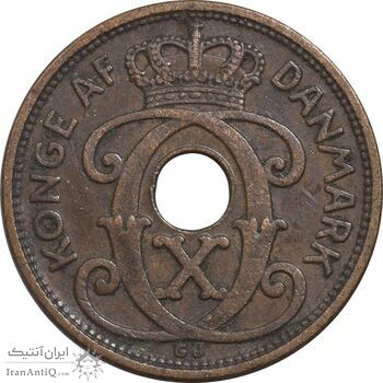 سکه 1 اوره 1933 کریستیان دهم - EF45 - دانمارک