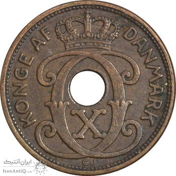 سکه 1 اوره 1934 کریستیان دهم - EF45 - دانمارک