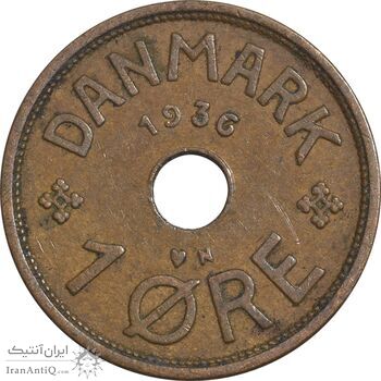 سکه 1 اوره 1936 کریستیان دهم - EF45 - دانمارک
