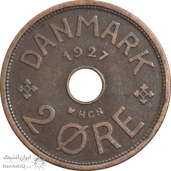 سکه 2 اوره 1927 کریستیان دهم - EF40 - دانمارک سکه 2 اوره 1927 کریستیان دهم - EF40 - دانمارک