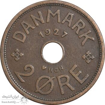 سکه 2 اوره 1927 کریستیان دهم - EF40 - دانمارک سکه 2 اوره 1927 کریستیان دهم - EF40 - دانمارک
