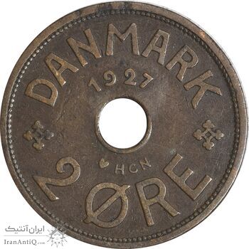سکه 2 اوره 1927 کریستیان دهم - EF40 - دانمارک سکه 2 اوره 1927 کریستیان دهم - EF40 - دانمارک