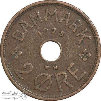 سکه 2 اوره 1928 کریستیان دهم - EF40 - دانمارک سکه 2 اوره 1928 کریستیان دهم - EF40 - دانمارک