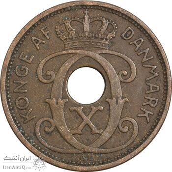 سکه 2 اوره 1930 کریستیان دهم - EF40 - دانمارک