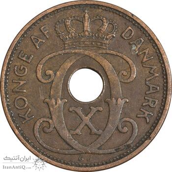 سکه 2 اوره 1934 کریستیان دهم - EF40 - دانمارک