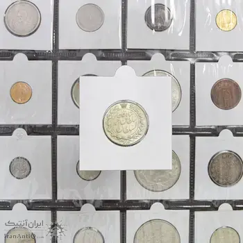 سکه 2000 دینار 1330 خطی - MS62 - احمد شاه
