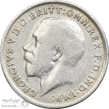 سکه 3 پنس 1917 جرج پنجم - EF45 - انگلستان سکه 3 پنس 1917 جرج پنجم - EF45 - انگلستان