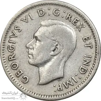 سکه 10 سنت 1940 جرج ششم - EF45 - کانادا