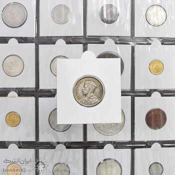 سکه 3 پنس 1934 جرج پنجم - MS61 - نیوزیلند سکه 3 پنس 1934 جرج پنجم - MS61 - نیوزیلند