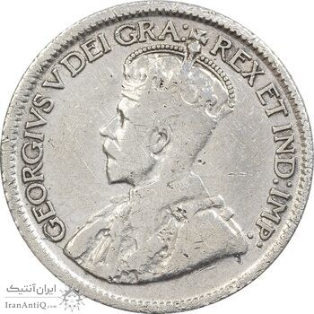 سکه 10 سنت 1920 جرج پنجم - EF45 - کانادا