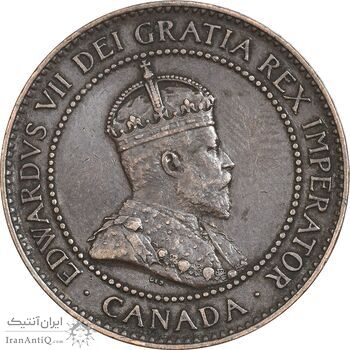 سکه 1 سنت 1902 ادوارد هفتم - EF45 - کانادا