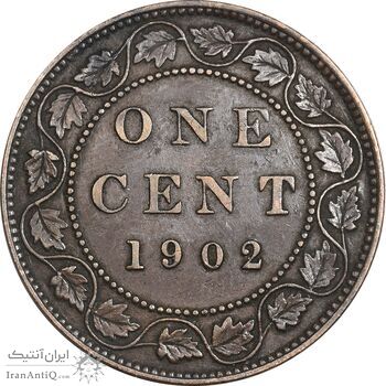 سکه 1 سنت 1902 ادوارد هفتم - EF45 - کانادا