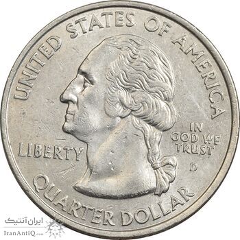 سکه کوارتر دلار 2003D ایالتی (ایلینوی) - AU50 - آمریکا