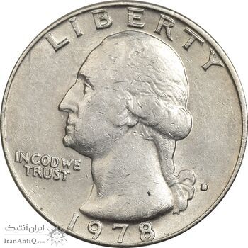 سکه کوارتر دلار 1978D واشنگتن - EF40 - آمریکا سکه کوارتر دلار 1978D واشنگتن - EF40 - آمریکا