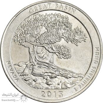سکه کوارتر دلار 2013P (پارک ملی حوضه آبریز بزرگ) - MS61 - آمریکا