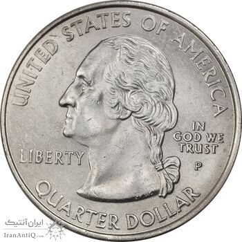 سکه کوارتر دلار 2001P ایالتی (ورمونت) - MS63 - آمریکا