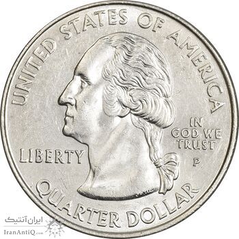 سکه کوارتر دلار 2001P ایالتی (ورمونت) - MS62 - آمریکا